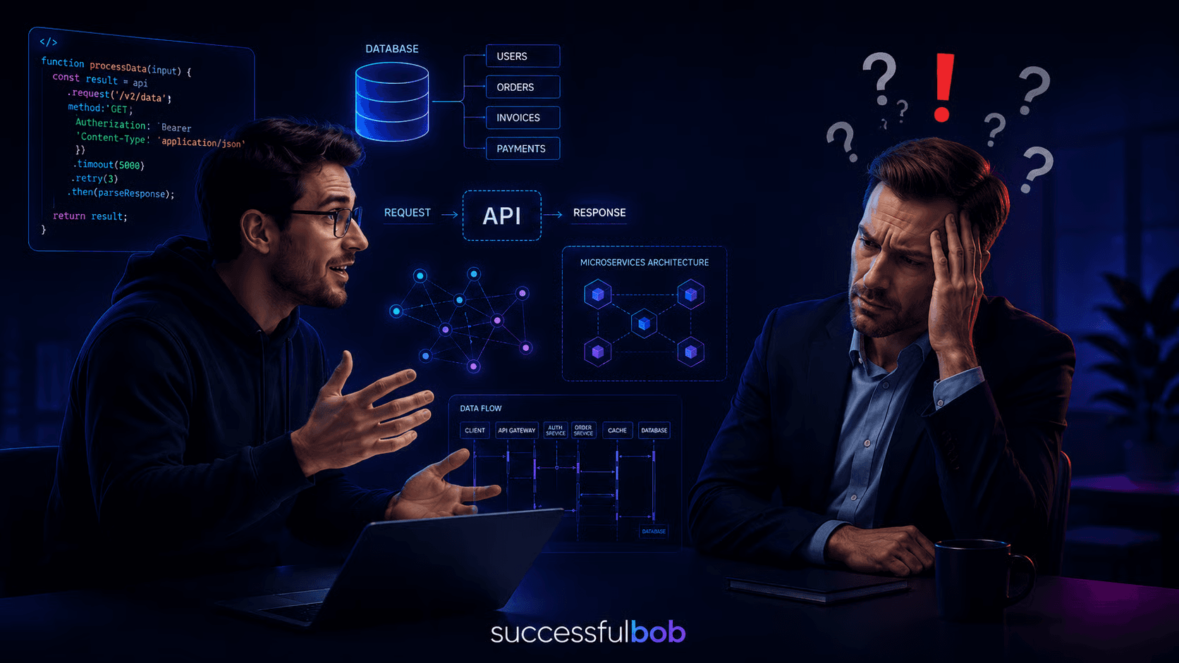 Prospect being confused by an overly technical explanation
